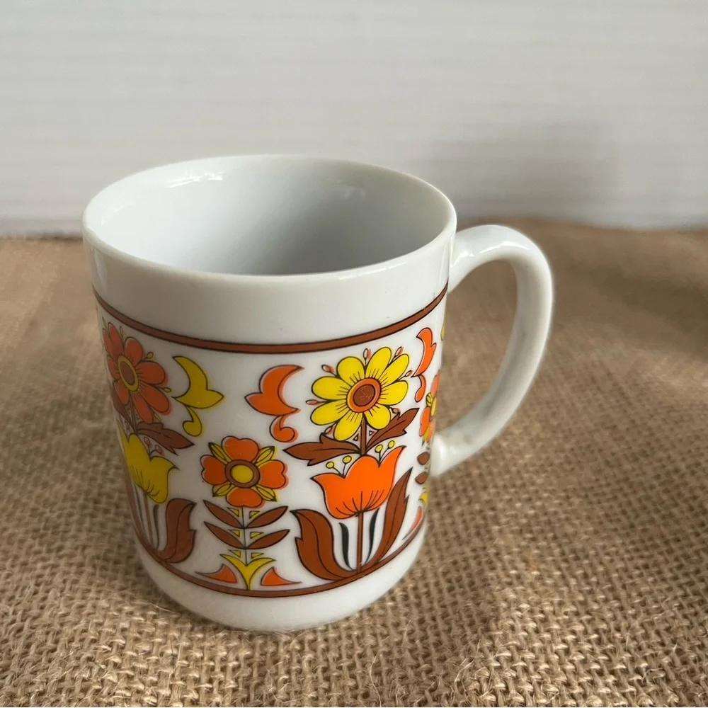 Vintage Stylecraft espresso mugs from Japan 1970s four